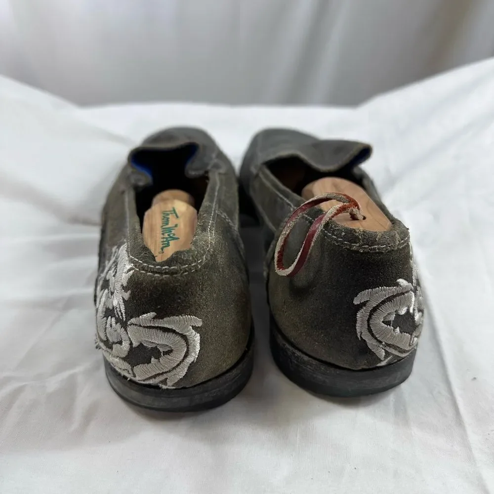 VTG Mark Nason Rock Never Dies Mens Brown Dragon Leather Shoes Sz 8.5